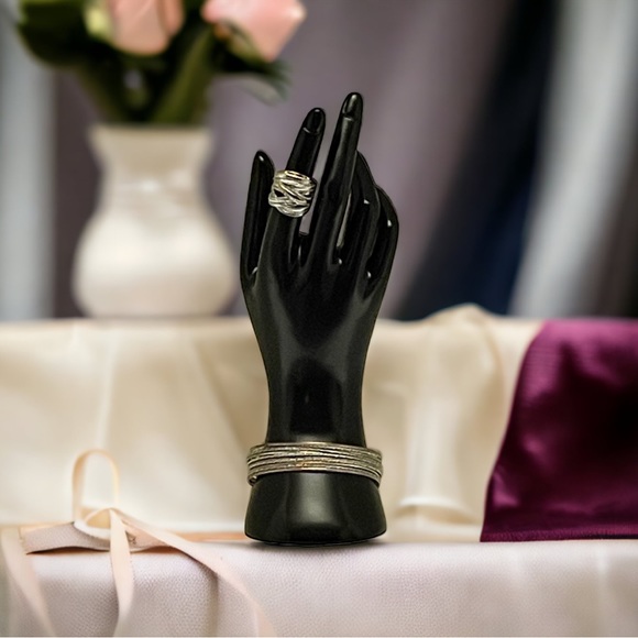 Copper & Silver Bangle Bracelet - Picture 2 of 11